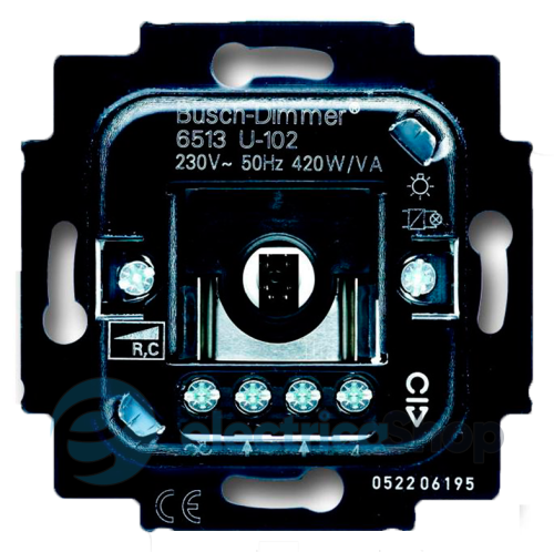 Механизм — «cветорегулятор поворотно-нажимной» 420 Ватт Abb