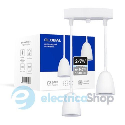 Світильник світлодіодний GLOBAL GPL-01C 14W 4100K білий (2-GPL-11441-CW)