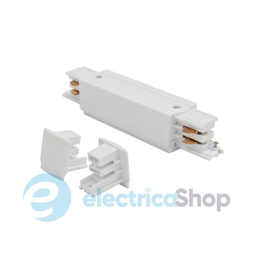 Ввод питания + 2 заглушки AZzardo Track Line Power + 2x End Cap AZ2978 white (комплект)
