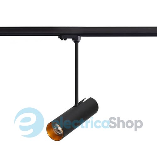 Трековий світильник AZzardo LENS Track black/gold AZ3512