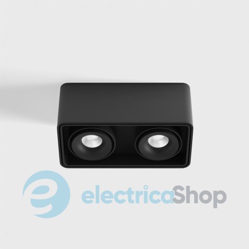 Накладний світильник LTX BOX 2 LED 2x10W, 3000K (02.8040.20.830.BK)