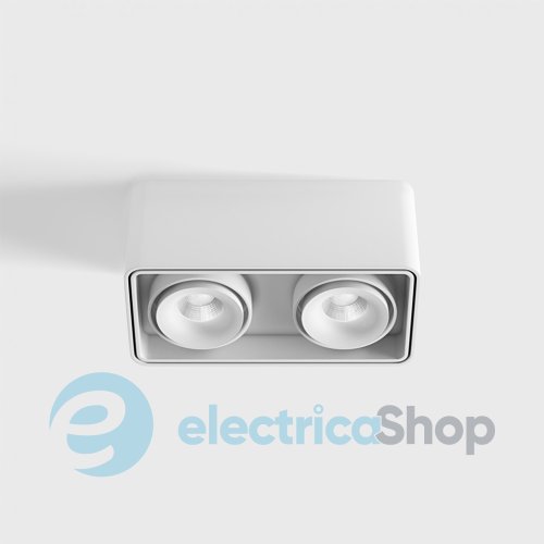 Накладний світильник LTX BOX 2 LED 2x10W, 3000K (02.8040.20.830.WH)