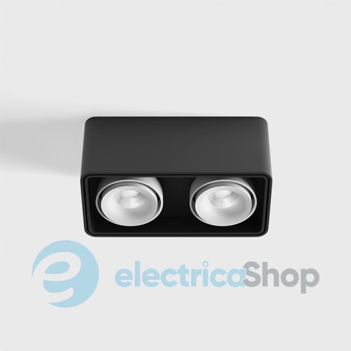 Накладний світильник LTX BOX 2 LED 2x10W, 3000K (02.8040.20.830.BK/WH)