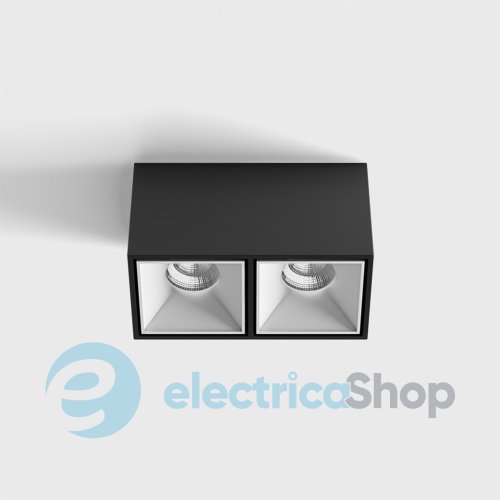 Накладний світильник LTX BLOCK 2 LED 2x10W, 3000K (02.8020.20.830.BK/WH)
