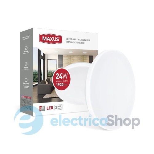 LED світильник MAXUS накладний Ceiling light 24W 4100K (1-MCL-2441-01-C)