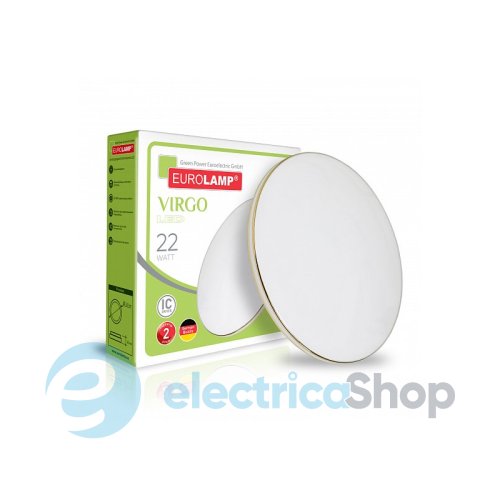 Светодиодный светильник Eurolamp Virgo накладной 22W 4000K (LED-NLR-22W-N25) круглый