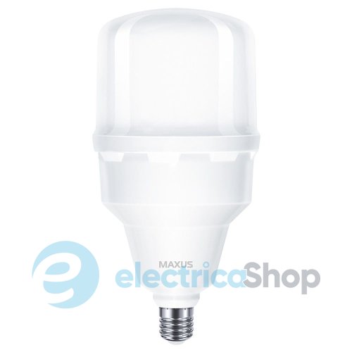 Лампа светодиодная MAXUS HW 50W 5000K E27/E40 (переходник) высокомощная 1-MHW-7505