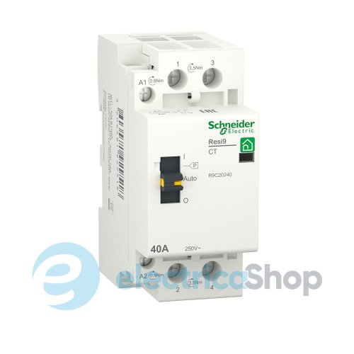 Контактор RESI9 Schneider Electric 40 A, 1P+N, 2NO ~230В/50Гц