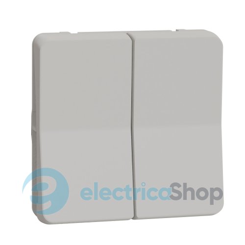 Механізм двоклавішного перемикача IP55, білий, Mureva Styl Schneider Electric MUR39022