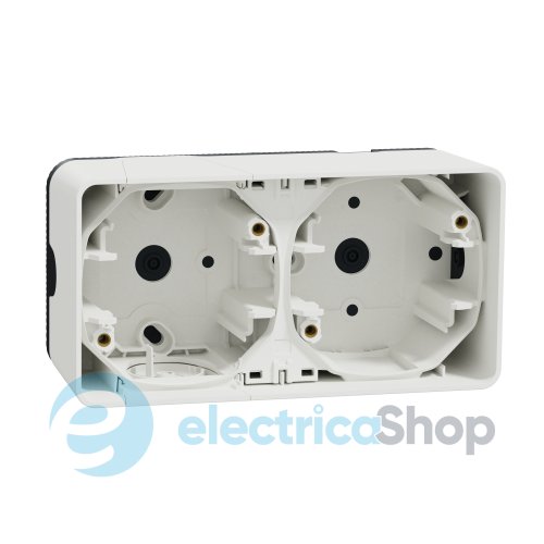 Двомісний бокс зовнішній монтаж IP55, білий Mureva Styl Schneider Electric MUR39914