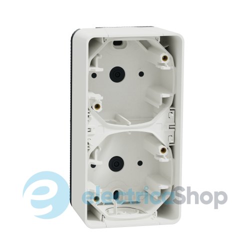 Двомісний бокс зовнішній монтаж IP55, білий Mureva Styl Schneider Electric MUR39912