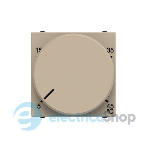 Терморегулятор для теплого пола с датчиком, 2 мод. N2240.3 CV, Zenit цвет шампань