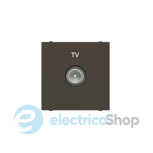 Розетка TV индивидуальная, 2 мод. N2250.7 AN , Zenit цвет антрацит
