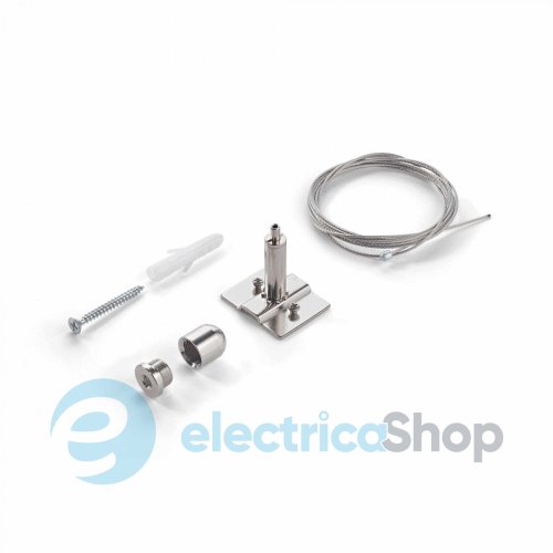 Крепление для подвесного монтажа Ideal Lux ARCA 276366 KIT SINGLE STEEL CABLE 2 МT