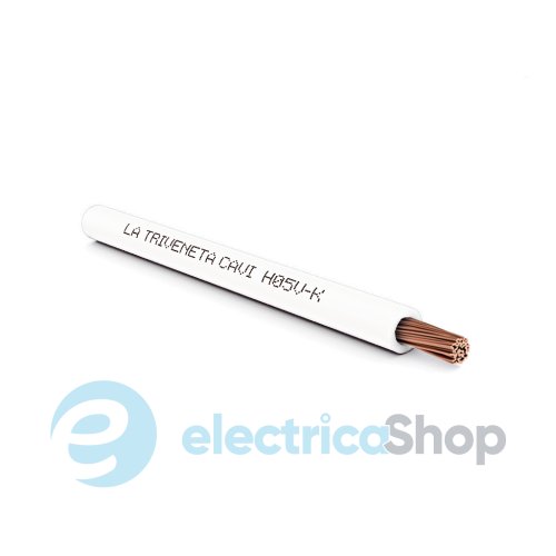 Провід монтажний гнучкий LTC H05V-K 1X0,75 білий 040007