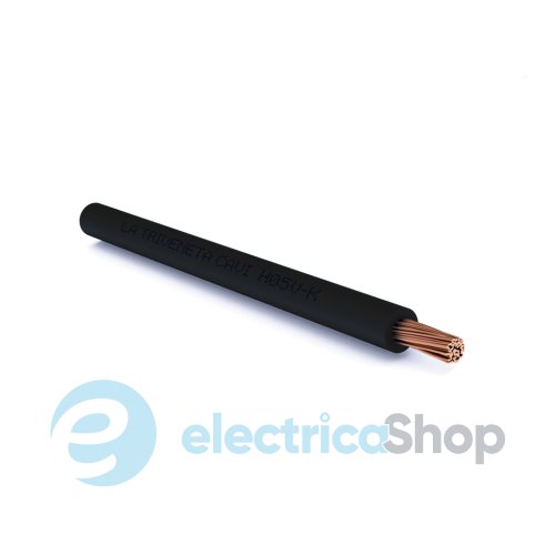 Провод монтажный гибкий LTC H05V-K 1X1 чёрный 040013