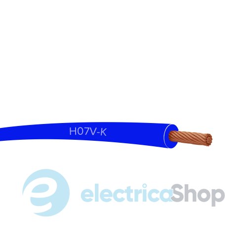 Провод монтажный гибкий ICEL H07V-K 1X1,5 темно-синий 040212
