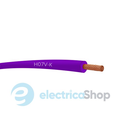 Провод монтажный гибкий ICEL H07V-K 1X1,5 фиолетовый 040036