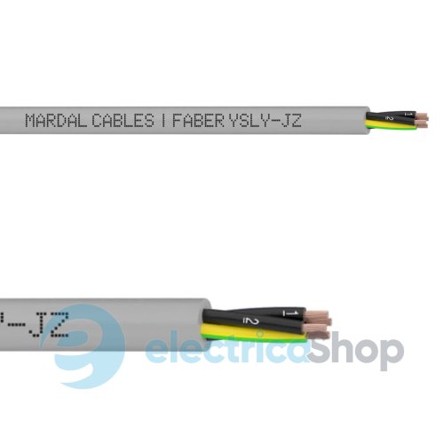 Кабель контрольный FABER KABEL YSLY-JZ 3X1,5 серый 030141