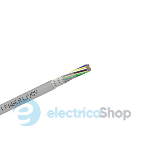 Кабель экранированный FABER KABEL LiYCY 2X2X0,5 серый 030392