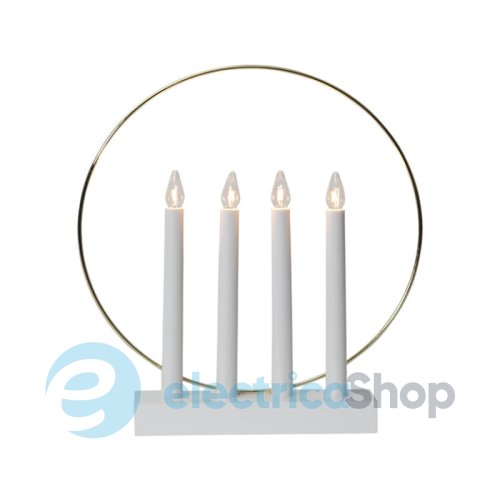 Свічник новорічний EGLO "Глоссі" STAR TRADING Candlestick Glossy 644-64