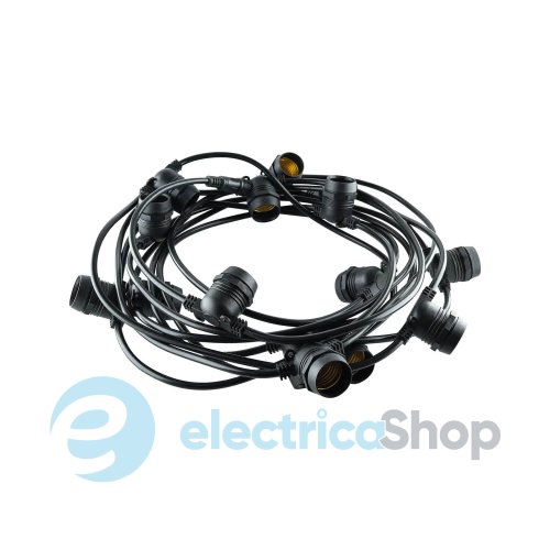 Гирлянда для светодиодных ламп BIOM GI1052067100 IP67 E27*20, 100W, 10,5м (15450)
