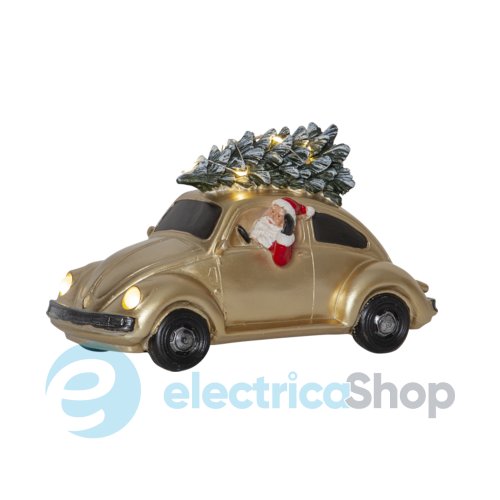 Новогоднее украшение EGLO MERRYVILLE "Санта в золотом авто" STAR TRADING 992-41