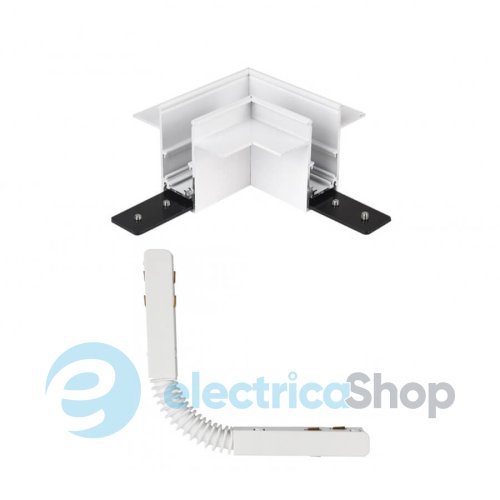 Угловое соединение AZzardo TRACK MAGNETIC CORNER 90 + FLEX GIPS WH AZ4682