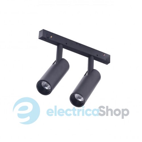 Магнітний трековий світильник AZzardo NIKO 2 TRACK MAGNETIC 2x7W 3000K BK/BK AZ4584