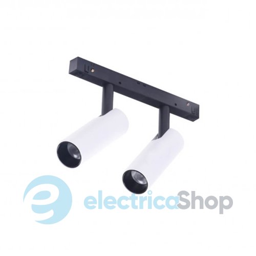 Магнітний трековий світильник AZzardo NIKO 2 TRACK MAGNETIC 2x7W 3000K WH/BK AZ4585