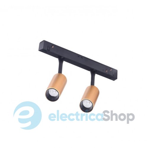 Магнитный трековый светильник AZzardo NIKKI 2 TRACK MAGNETIC 2x3W 3000K GO/BK AZ4594