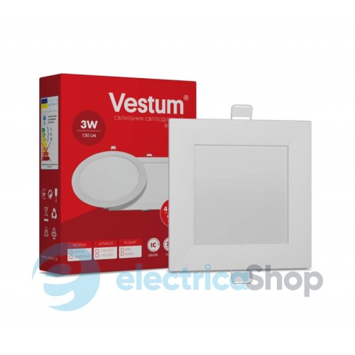 Светодиодный светильник врезной Vestum 3W 4000K 1-VS-5201