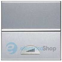 Клавіша світлорегулятора універсального 60-500 Вт Zenit срібний