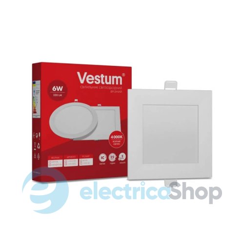 Світлодіодний світильник врізний Vestum 6W 4000K 1-VS-5202