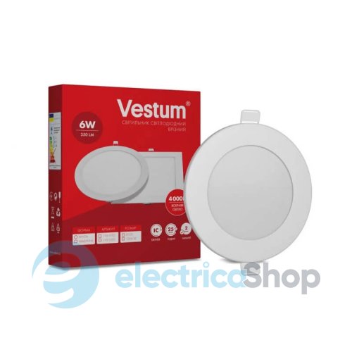 Светодиодный светильник врезной Vestum 6W 4000K 1-VS-5102