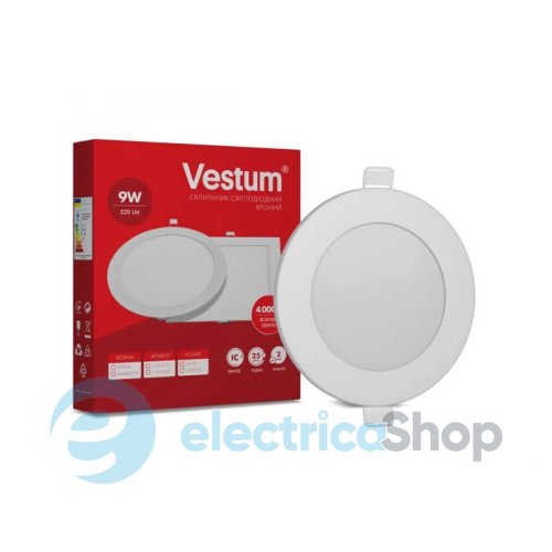 Світлодіодний світильник врізний Vestum 9W 4000K 1-VS-5103