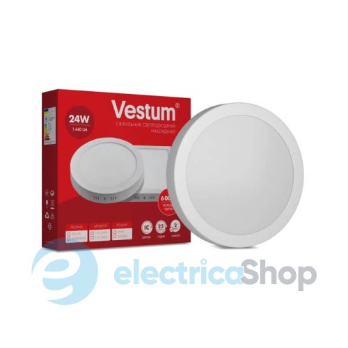 Светодиодный светильник накладной Vestum 24W 6000K 1-VS-5304