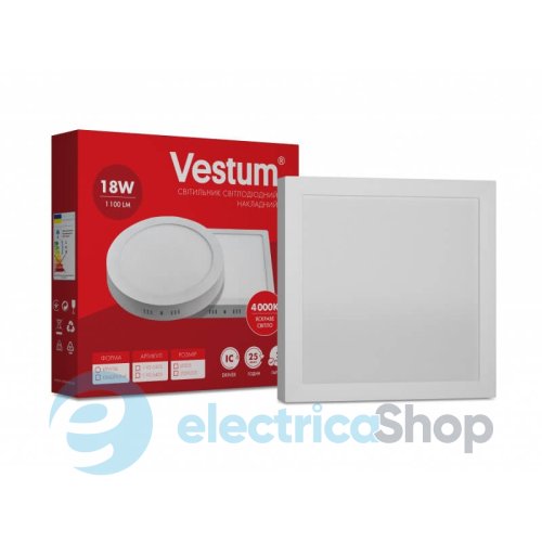 Светодиодный светильник накладной Vestum 18W 4000K 1-VS-5403