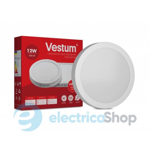 Светодиодный светильник накладной Vestum 12W 4000K 1-VS-5302