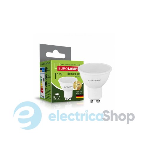 Світлодіодна лампа EUROLAMP LED ЕКО MR16 11W GU10 4000K LED-SMD-11104(P)