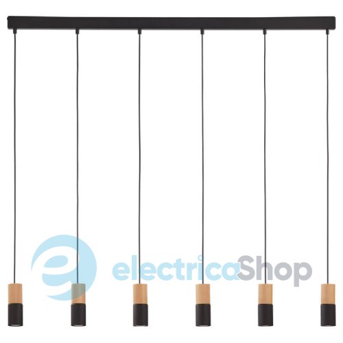 Підвісний світильник TK-Lighting ELIT BLACK WOOD 6 6312