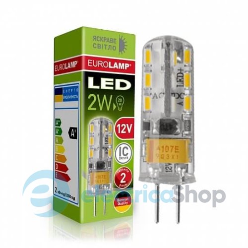 Светодиодная лампа Eurolamp LED капсульная G4 силикон 2W 4000K 12V (LED-G4-0240(12)