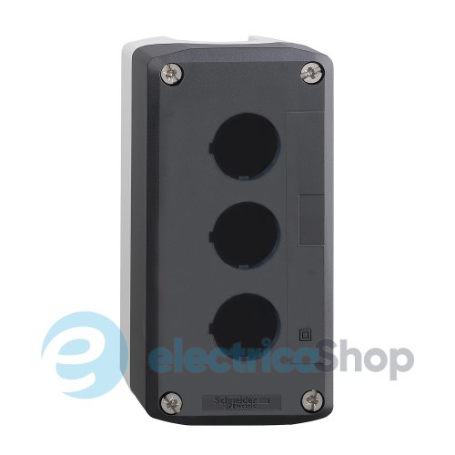 Пустой серый кнопочный пост, 3 отверстия Harmony XALD Schneider Electric XALD03
