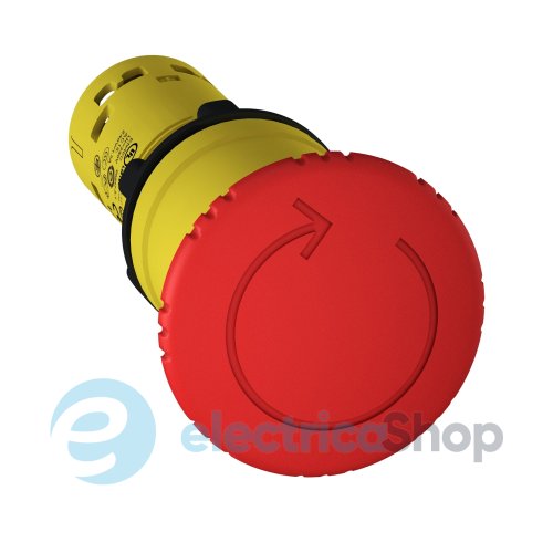 Кнопка аварийной остановки Harmony XB7 Schneider Electric, 22 мм, красная 1 Н.О. + 1 Н.З
