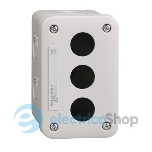 Пустой светло-серый кнопочный пост, 3 отверстия Harmony XALE Schneider Electric XALE3