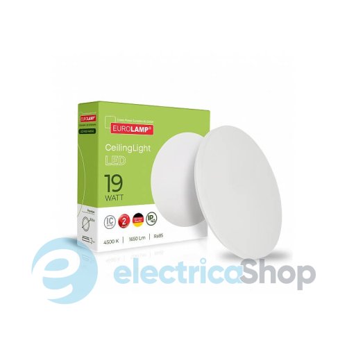 Світлодіодний світильник Eurolamp CEILING Light круглий накладний 19W 4500K (LED-NLR-19W/45)