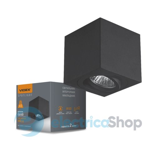 Накладний світильник VIDEX Spotlight VL-SPF01-B (26818)