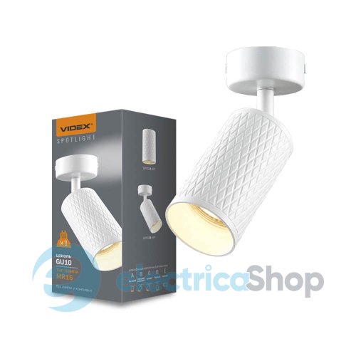 Спот світильник VIDEX Spotlight VL-SPF02B-WP GU10 (26822)