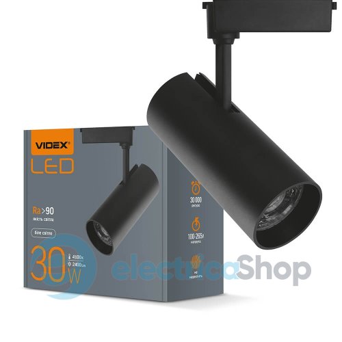 Трековий світильник VIDEX LED VL-TR04-304B 30W 4100K (25913)
