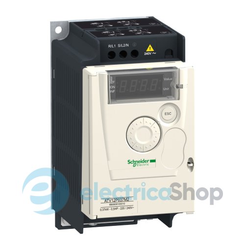Преобразователь частоты Schneider Electric ATV12 0.55кВт 240В 1Ф на платформе